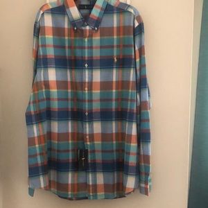 Polo madras plaid shirt